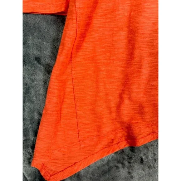 Chico’s The Ultimate Tee Women's Top Size 2 Large Orange 3/4 Sleeve - Picture 5 of 15